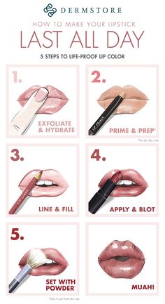 Make Lipstick, Teknik Makeup, How To Make Lipstick, Lipstick Tutorial, Lip Makeup Tutorial, Face Makeup Tips, Pinterest Makeup