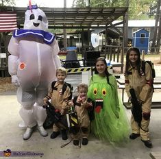 Ghost Busters Costume Family, Diy Ghostbuster Slimer Costume, Ghostbusters Family Costume Halloween, Diy Slimer Ghostbusters Costume Kids, Ghostbusters Ghost Costume, Slimmer Costume Ghostbuster Diy, Slimer Costume Diy, Ghost Buster Family Costume Ideas, Casper Halloween Costume