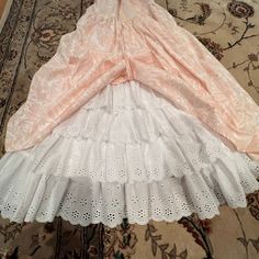 One Of The Only Dresses That Are No Longer Found. Jessica Mcclintock Vintage Floral Dress. Vintage Pink White Floral Tulle Hem Sweetheart Neckline Ruffle Strapless Dress. Beautiful Dress! Excellent Vintage Condition! Like New! Worn Once, Wear It To A Picnic, Brunch, Or A Casual Event. Beautiful Colors Of Pink White. 100% Cotton. Picnic Brunch, Pretty Pink Dress, Floral Dress Vintage, Strapless Ruffle Dress, Vintage Floral Dress, Jessica Mcclintock, Gunne Sax, Dress Vintage, Pretty Pink