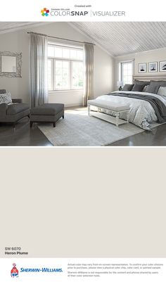 an image of a bedroom with white walls and gray carpeted flooring in the room