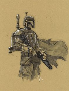 Boba Fett Boba Fett Tattoo, Boba Fett Art, Bobba Fett, Mark Anthony, Star Wars Drawings, Star Wars Concept Art