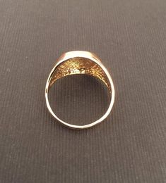 "Pinky ring, Engraved ring, Initial Ring, Personalized Ring, gold letter ring, Engraved Signet ring with Round Seal- Best quality 18k Gold Plate - also suitable for men and women, Diameter: 12 mm = 0.47\" Please note in the \"notes to seller\" at checkout. : * state your ring size * what to engrave 1-5 letters The product will arrive to you packed in gift box and padded envelope to maintain the product Our jewelry are water resistant and comes with 1 year warranty Thank you for your interest. Pl Gold Signet Ring As Promise Ring, Gold Signet Ring With Open Band For Promise, Gold Open Band Signet Ring For Anniversary, Gold Signet Ring With Open Band, Wide Band Hallmarked Promise Ring, Formal Initial Open Ring, Vintage Open Initial Ring For Anniversary, Hallmarked Wide Band Promise Ring, Vintage Gold Open Diamond Ring