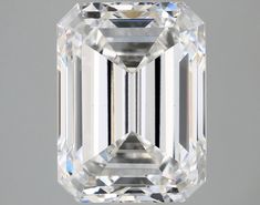 an emerald cut diamond on a white background