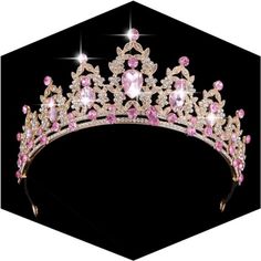 Material:Alloy & Rhinestone Dimensions: Dia 13-15 Cm Height 6 Cm Perfect Item For Your Wedding/Birthday Parties, Special Events, Etc Package Included:1 X Crown Tiaras Icy Hair, Pink Tiara, Crown Gold, Purple Wig, Hair Turban, Floral Silk Scarf, Winter Headbands, Curly Lace Front Wigs, Black Headband