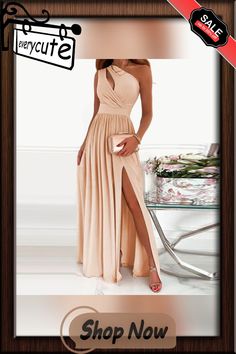 Summer New Sexy Skew Collar Draped Slim Dress Fashion Solid Hollow Out High Split Party Dress Women Casual Long Dress Mujer Beige Stretch Backless Dress, Beige Summer Party Maxi Dress, Beige Maxi Dress For Summer Party, Stretch Bandage Backless Dress, Summer Formal Bandage Dress, Chic Summer Bandage Dress For Prom, Sleeveless Beige Bodycon Party Dress, Beige One-shoulder Party Mini Dress, Beige One Shoulder Mini Dress For Party