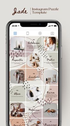 an iphone screen showing the instagramm puzzle