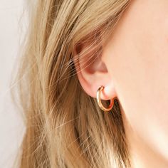 Tiny Gold Hoop Earrings, Earring Stack, Tiny Hoop Earrings, Hijabi Style, Small Hoop Earrings, Messi 10, Solid Gold Jewelry