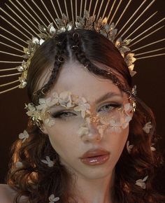 Goddess Makeup, Hair Masque, Image Swag, Fairy Makeup, Sfx Makeup, Shooting Photo, Fantasy Makeup