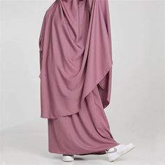 Women Muslim Prayer Garment Khimar Skirt 2 Pieces Set Eid Hooded Hijab Dress Islamic Abayas Burqa Arab Kaftan, Khimar Hijab, Striped Pants Women, Women Abaya, Islamic Dress, Muslim Women Hijab, Muslim Hijab, Abaya Dress, Islamic Clothing