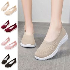 Women Mesh Slip Sock Sneakers Ladies Lightweight Loafers Walking Shoes Trainers Description: Gender: Women Woman, Ladies Lady, Female Style: Flat Shoes, Sneakers, Trainers, Fashion, Casual, Sports Pattern Type: Solid Color, Slip On Color: Black, Red, Pink, Apricot (Optional) Size: 36, 37, 38, 39, 40, 41 (Follow the size chart to select please) Upper Material: Woven Outsole Material: PVC Heel Type: Flat Fastening: Slip On Toe Type: Round Toe Tube height: Low Tube Sole Craft: Viscose Shoes Season: Sports Pattern, Sneakers Ladies, Sock Sneakers, Trainers Fashion, Female Style, Adidas Tubular Defiant, Shoes Trainers, Heel Type, Walking Shoes