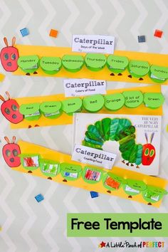 the very hungry caterpillar free printable