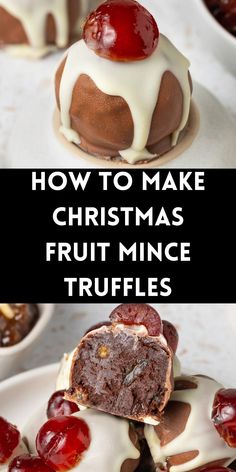 These Christmas Fruit Mince Truffles will be the perfect addition to your festive celebrations. We add our Homemade Fruit Mince to a rich, creamy, dark chocolate ganache, roll into truffles and finish with two more kinds of chocolate; can there ever be too much chocolate? They are the ultimate, melt-in-the-mouth chocolate indulgence, a real treat for your loved ones.