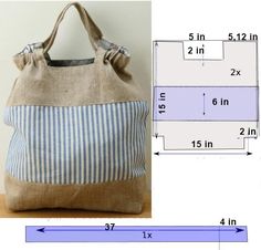 an image of a handbag with measurements and measurements for the bottom part of it