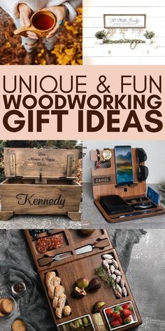 unique and fun woodworking gift ideas for the whole family to enjoy in their home