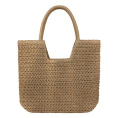 PRICES MAY VARY. Premium Material: This straw beach bag is made of high quality natural straw with polyester cloth lining, which is so lightweight to carry. And it is handwoven by experienced craftsmen for high durability. Large Capacity: Measuring 16.93" L x 5.12" W x 14.17" H. This woven tote bag features a spacious main zipper compartment that can hold the items you need for daily life, such as cellphones, wallet, books, umbrella, sunglasses, cosmetics, and more. The interior also includes a Affordable Casual Beige Beach Bag, Beachy Sand-colored Beach Bag With Braided Handles, Basket Beach Bag Made Of Natural Fiber For Vacation, Chic Lightweight Straw Bag For Vacation, Beige Jute Bags For Beach Season, Large Rectangular Beach Bag For Vacation, Large Capacity Rectangular Beach Bag For Vacation, Eco-friendly Vacation Shoulder Bag With Double Handle, Eco-friendly Sand-colored Shoulder Bag For Vacation