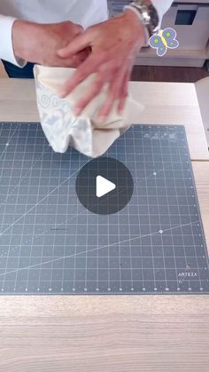 a person is making something on a cutting board