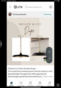 Mc Gee And Co, Mcgee & Co, Kitchen Lighting, Kitchen Island, Pendant Light, Pendant