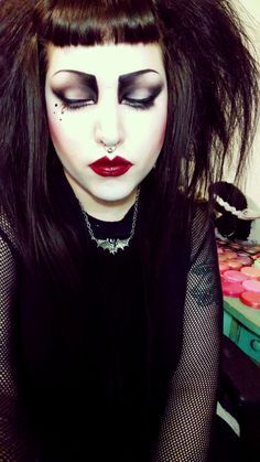 Punk Goth Makeup, Drac Makens, 80s Goth, 80s Makeup, Siouxsie Sioux, 80s Punk