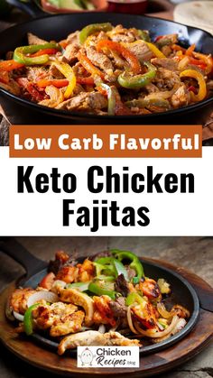 Keto Chicken Fajitas : This low carb chicken fajitas is packed with flavor, healthy fats, and plenty of protein, this dish is a wonderful way to enjoy Mexican-inspired cuisine without the carbs. Low Carb Mexican Chicken Bowl, Chicken Fajita Keto, Low Carb Mexican Bowl, Low Calorie Chicken Fajitas, Low Carb Chicken Fajitas, Low Carb Fajitas, Low Carb Mexican Chicken, Keto Chicken Fajitas, Low Carb Mexican Recipes