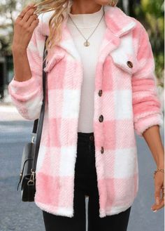 Color:Light Pink;Size:S;Size:M;Size:L;Size:XL;Size:XXL;Package Contents:1 X Coat;Occasion:Other;Style:Casual; Kids Activewear, Long Sleeve Outerwear, Jacket Outfit, Teddy Jacket, Teddy Coat, Collared Coat, Long Sleeves Coats, Women Essentials, Zipper Jacket