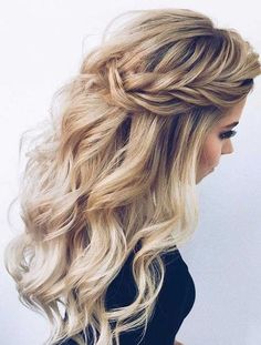 Glamorous Wedding Hair, Wedding Hair Half, Half Updo, Penteado Cabelo Curto, Long Blonde, Half Up Hair, Formal Hairstyles