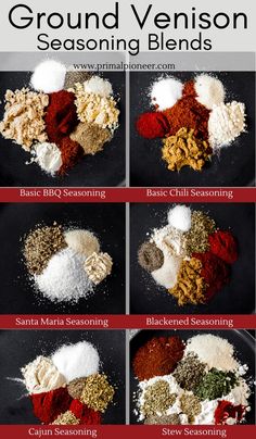 the steps to making ground venison seasoning blends