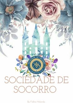 a poster with flowers in front of a castle and the words soccede de soccor