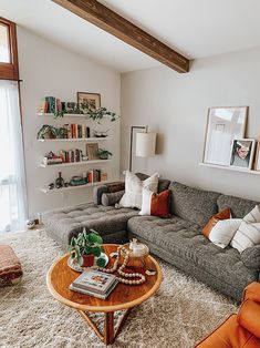 a living room filled with furniture and decor