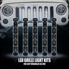 four led grille light kits for jeep wrangle