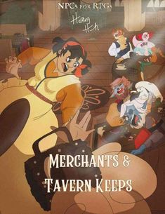 merchants and tavern keepss poster from disney's animated film, the princess and the frog