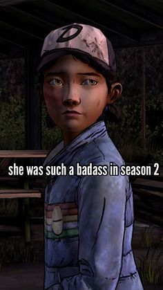 the walking dead season 2 character is shown in this screenshot from the video game