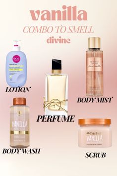 ✨ Indulge in the ultimate vanilla obsession with top picks from YSL, EOS, Tree Hut, and Victoria's Secret. Discover your new favorite scent and elevate your beauty routine! Click to explore and treat yourself to the sweet essence of luxury. 🍨🌸 #VanillaVibes #BeautyEssentials #ScentsOfElegance Victoria Secret Scent Combo, Scent Layering, Vanilla Style, Victoria Secret Scents, Perfume Layering, Scent Combos, Vanilla Perfume, Victoria Secret Perfume