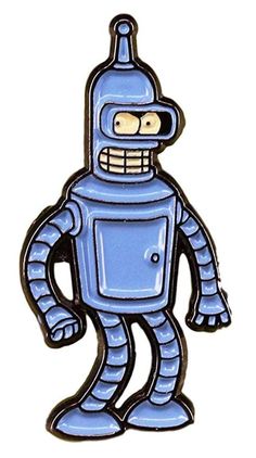 PRICES MAY VARY. Title: Futurama Bender Character Enamel Metal Logo Pin. Product Type: Departments > Novelty & More > Clothing > Novelty > Women > Accessories > Buttons & Pins Futurama Bender, Logo Pin, Pin Logo, Enamel Lapel Pin, Futurama, Back To School Gifts, Metal Logo, School Gifts, S Star