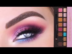 Anastasia Amrezy Palette Looks, Abh Amrezy Palette Looks, Amrezy Palette Looks, Pink Purple Eye Makeup, Amrezy Makeup, Amrezy Palette, Abh Palette, Purple Eye Makeup Tutorial, Holiday Eyeshadow