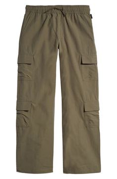 Your child will be ready for a big adventure in these cotton-blend cargo pants featuring a drawstring waist and plenty of pockets. Elastic/drawstring waist Front slant pockets; cargo flap-patch pockets 59% cotton, 41% nylon Machine wash, tumble dry Imported Cotton Parachute Pants With Multiple Pockets For Outdoor Activities, Cotton Parachute Pants With Multiple Pockets For Outdoor, Cotton Parachute Pants With Pockets For Outdoor Activities, Cotton Cargo Jeans For Outdoor Activities, Utility Cotton Cargo Pants For Outdoor Activities, Cotton Bottoms With Cargo Pockets For Outdoor Activities, Cotton Bottoms With Cargo Pockets For Outdoor, Cotton Cargo Pants With Multiple Pockets For Outdoor Activities, Cotton Cargo Pants With Side Pockets For Outdoor Activities