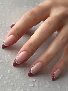 Classy Acrylic, Unghie Sfumate, Kutek Disney, Classy Nail, Brown Nails Design, September Nails, Nails Trends, October Nails, Nagel Tips