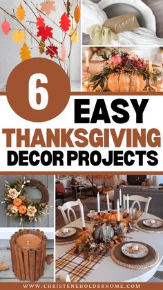 thanksgiving decor projects that are easy to make