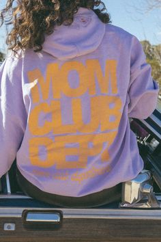 Unveil your mom squad allegiance in style with our Light Purple Mom Club Department Hoodie! This trendy essential is more than just a hoodie; it's a fashion masterpiece. Crafted in light purple color, it boasts a chic "Mom Club Department" print and a unique heart hoodie embroidery detail, adding an edgy twist to the classic design. Elevate your streetwear game, flaunt your mom pride, and join the coolest club in town! 👑👩‍👧‍👦✨ #MomClubSwag #TrendyMomEssentials Features 8 oz./yd² (US) 13.5 oz Casual Lavender Hoodie For Streetwear, Trendy Purple Hoodie With Letter Print, Purple Letter Print Hoodie For Spring, Spring Purple Hoodie With Letter Print, Spring Purple Letter Print Hoodie, Spring Streetwear Purple Hoodie, Trendy Purple Hoodie With Graphic Print, Hoodie Embroidery, Mom Pride