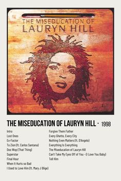 the miseducation of lauryn hill poster