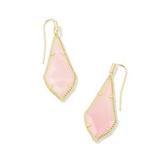 You'll want to add the Jessie Drop Earrings to your cart ASAP. Combining timeless design with contemporary materials, these teardrop earrings will frame any face shape, creating the ultimate wear-anywhere accessory. To preserve your fashion jewelry for years to come, agents such as soaps, perfumes, lotions, makeup, hair and cleaning products, and other chemical contact should be avoided. Take care to remove jewelry before showering, sleeping, exercising or swimming. Kendra Scott is known for its Modern Pink Teardrop Jewelry, Contemporary Materials, Silhouette Frames, Small Drop Earrings, French Wire, Accessories Jewelry Earrings, Face Shape, Rose Earrings, Gold Drop Earrings