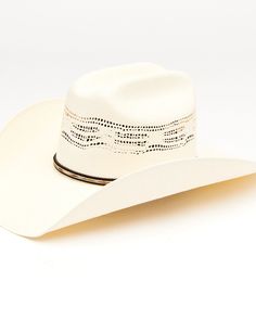 Western White Hat With Curved Brim, White Western Panama Hat With Curved Brim, White Western Panama Hat With Short Brim, White Western Straw Hat With Short Brim, White Straw Hat With Short Brim For Ranch, White Western Style Straw Hat With Short Brim, Western White Sun Hat With Short Brim, Western Style White Sun Hat With Short Brim, White Western Sun Hat With Short Brim