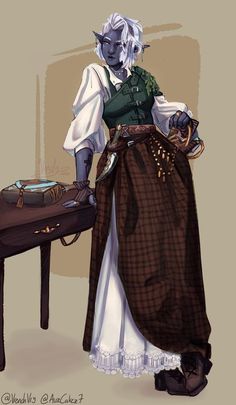 Tavern Outfit Women, Drow Dnd 5e, Drow Rogue, Mroczny Elf, Dnd Npc, Dnd Elves, Elf Characters, Character Design Challenge