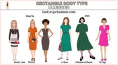 The Wardrobe Essentials For Rectangle Shape - Fashion for Your Body Type Rectangle Body Shape Fashion, Body Type Clothes, Rectangle Body Shape Outfits, Pear Body Shape Outfits, Triangle Body Shape Outfits, Dress For Body Shape, Fashion Terminology, Tan Outfit, Rectangle Body Shape