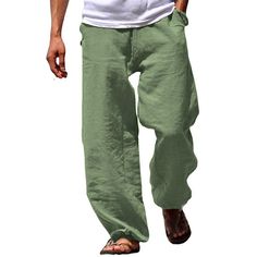 Season:Spring   Fall; Fabric:Linen / Cotton Blend; Gender:Men's; Style:Streetwear,Fashion,Classic; Occasion:Yoga,Beach,Casual,Daily; Fit Type:Loose Fit; Function:Soft,Breathable; Waistline:Mid Waist; Pattern:Plain; Design:Straight Leg,Elastic Waist,Wide Leg; Pants Type:Summer Pants,Linen Pants,Beach Pants,Trousers; Fly Type:Drawstring; Front page:FF; Production mode:External procurement; Hips:; Length:; Waist:; Fit US Size:null; Fit UK Size:null; Fit EU Size:null Linen Beach Pants, Yoga Beach, Mens Linen Pants, Soft Yoga, Pants Linen, Blue Army, Pants Elastic Waist, Mens Linen, Beach Casual