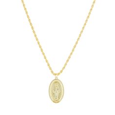 *Buy 2 items, Get 15% OFF your order. Coupon applied at checkout.* A beautiful virgin mary pendant necklace in 18K gold plated brass. Perfect for everyday wear and makes for a great birthday, valentines day or anniversary gift. This necklace has a virgin mary pendant strung with a rope twist chain and a lobster clasp closure. - 18K silver plated - Pendant size: 20 x 18 mm. - Adjustable chain 18 to 20 in. - 2 Year warranty GIFT WRAP AVAILABLE TO PURCHASE: https://www.etsy.com/listing/902780367/gi Gold Virgin Mary Pendant Necklace, Gold Virgin Mary Necklace, Virgin Mary Pendant, Mary Necklace, Virgin Mary Necklace, Gold Coin Necklace, Rope Twist, Silver Plated Jewelry, Coin Necklace