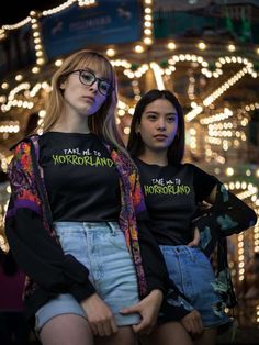 Welcome to Nightmare on Film Street Horror Tees, where exceptional quality and spine-tingling style converge.Our premium ringspun jerseys will give you chills— in style! Say no to cheap, thick uncomfortable tees—ours are soft, vibrant, and made with the highest quality materials.🖤 Unisex fit, true to size🌟 100% Premium Ringspun Cotton (Heather colors contain polyester)🛡️ Pre-shrunk, soft yet structured⌛️ Tough and tested for longevity🌍 100% Sweatshop-Free, certified by W.R.A.P. 🌱 Environmentally friendly manufacturing with sustainable practices.Care Tips: Machine wash cold, gentle cycle, inside out, and tumble dry low or hang-dry for longest life. Avoid dry cleaning, and do not iron directly on decoration. 📦 Orders ship within 1-7 business days🌎 We ship Worldwide!🚚 Standard shippin Geek Outfits Women, Geek Outfits, Indie Shoes, Vintage Tips, Teenage Photography, Royalty Art, Estilo Harajuku, Miranda Priestly, Queen Tee