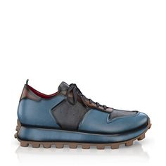 Men‘s Luxury Chunky Sole Sneakers 55432 | Girotti Low-top Calf Leather Shoes With Vibram Sole, Modern Custom Leather Sneakers With Vibram Sole, Leather Custom Sneakers With Vibram Sole, Modern Leather Sneakers With Vibram Sole, Blue Leather Custom Sneakers With Textured Sole, Sole Sneakers, Green Shoes, Mens Casual, Mens Casual Shoes