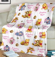 Personalized Winnie Movie The Pooh and Friends Fleece Blanket Pooh Bear Blanket Custom Tigger Piglet Eeyore Blanket Cartoon Pooh Fleece Please check the information of the product carefully before placing the order. The products are MADE-TO-ORDER.  TIMELINE: U.S.: + Processing time: 3-5 WORKING days (excluding weekends) + Shipping time: 3-5 WORKING days (excluding weekends) CA: + Processing time: 3-5 WORKING days (excluding weekends) + Shipping time: 11-15 WORKING days (excluding weekends) * Times may vary during holidays * OPTIONAL SIZE: 1. 30"x40" 2. 50"x60" 3. 60"x80 STORAGE INSTRUCTIONS: Machine wash cold, dry clothes. THE DETAIL INFORMATION OF PRODUCT: * The design is printed on one side of the blanket. * This is a fine fleece blanket (polyester). The FLEECE blanket features a lightwe Winnie The Pooh Blanket, Piglet Eeyore, Pooh And Friends, Bear Blanket, Pooh Bear, Fleece Blanket, Winnie The Pooh, Warm And Cozy, Blankets & Throws