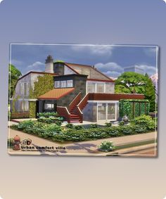 Sims 4 House CC: Urban Comfort Villa By Danuta720