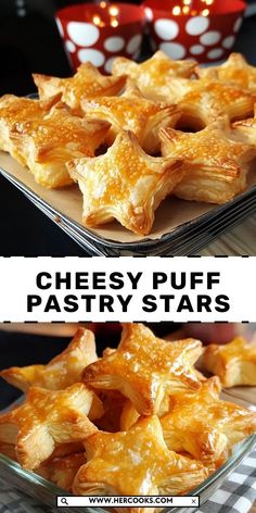 Enjoy the buttery crunch of puff pastry paired with savory melted cheese in these charming, star-shaped appetizers. Puff Pastry Stars, Cheesy Puff Pastry, Hors Devours, Classic Appetizers, Gooey Cheese, Holiday Appetizers, Melted Cheese, Puff Pastry